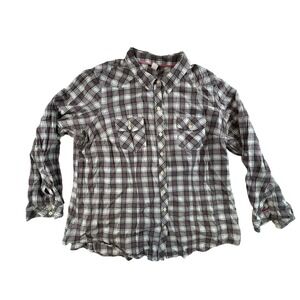Torrid multicolor‎ plaid shirt Women's size 2